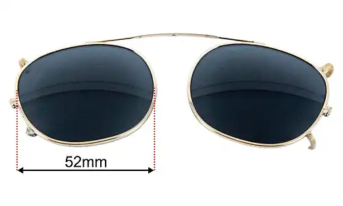 Moscot Cliptosh Replacement Lenses 52mm wide 