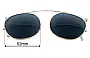 Sunglass Fix Replacement Lenses for Moscot Cliptosh - 52mm Wide 