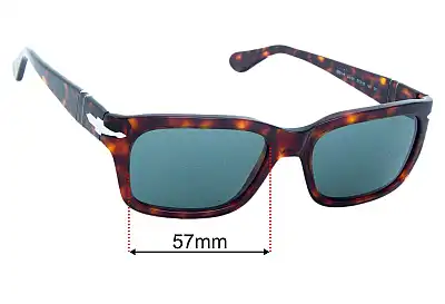 Persol 3301-S Replacement Lenses 57mm wide 