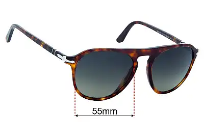 Persol 3302-S Replacement Lenses 55mm wide 
