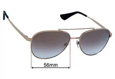 Prada SPR70V Ersatzgläser 56mm wide 