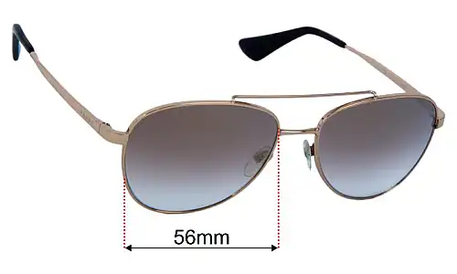 Prada SPR70V Replacement Lenses 56mm wide 