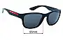Sunglass Fix Replacement Lenses for Prada SPS01U - 55mm Wide 
