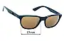 Sunglass Fix Ersatzgläser für Ray-Ban RB4404-M Scuderia Ferrari Collection - 57mm Wide 