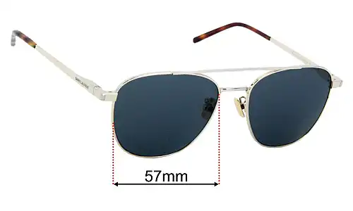 Saint Laurent  SL 531 Replacement Lenses 57mm wide 