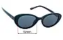 Sunglass Fix Replacement Lenses for Saint Laurent  SL M136 - 52mm Wide 