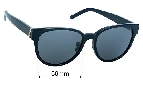 Saint Laurent  SL M36/K Replacement Lenses 56mm wide 