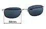 Sunglass Fix Replacement Lenses for Silhouette 7799 - 50mm Wide 