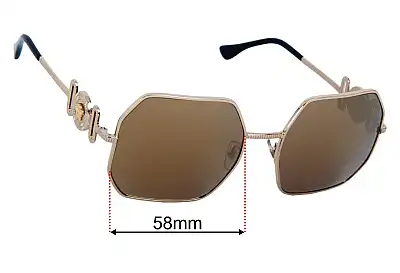 Versace MOD 2248 Replacement Lenses 58mm wide 