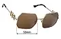 Sunglass Fix Verres de Remplacement pour Versace MOD 2248 - 58mm Wide 