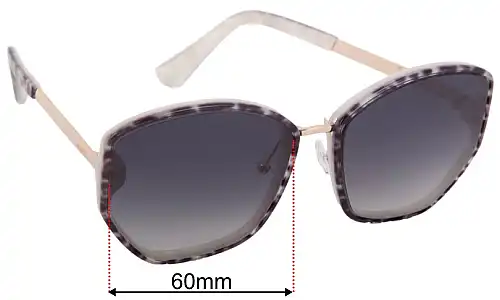 Mimco Arden Replacement Lenses 60mm wide 