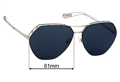 Bvlgari 6098 Replacement Lenses 61mm wide 