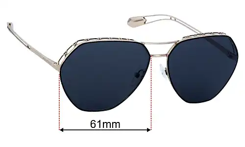 Bvlgari 6098 Replacement Lenses 61mm wide 