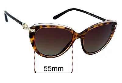 Bvlgari 8211-B Replacement Lenses 55mm wide 
