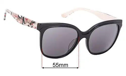 Burberry B 4270-F Replacement Lenses 55mm wide 