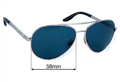 Chopard SCH 783N Replacement Lenses 58mm wide 