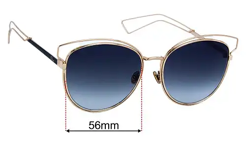 Christian Dior Sideral 2 Replacement Lenses 56mm wide 