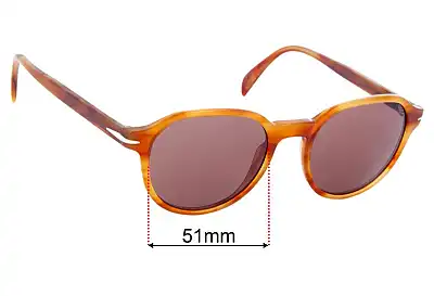 David Beckham DB 1007/S Replacement Lenses 51mm wide 