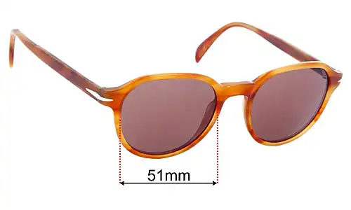 David Beckham DB 1160/S Replacement Lenses 51mm wide 