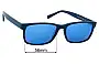 Sunglass Fix Replacement Lenses for Finaire WD1324 - 56mm Wide 
