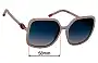Sunglass Fix Replacement Lenses for Furla SFU536 - 58mm Wide 