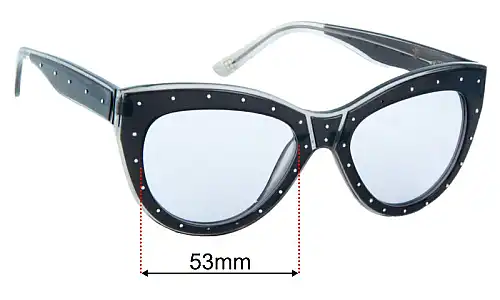 Ksubi Carina Replacement Lenses 53mm wide 