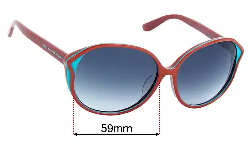Marc by Marc Jacobs MMJ 402/F/S Lentes de Repuesto 59mm wide 