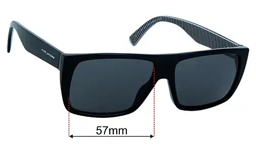 Marc by Marc Jacobs Sun Rx 03 Replacement Lenses 57mm wide 