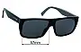 Sunglass Fix Replacement Lenses for Marc by Marc Jacobs Sun Rx 03 - 57mm Wide 
