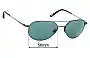 Sunglass Fix Verres de Remplacement pour Maui Jim MJ306 Lanai - 56mm Wide 