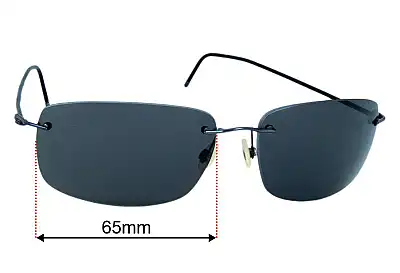 Maui Jim MJ716 Frigate Verres de Remplacement 65mm wide 