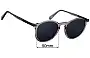 Sunglass Fix Replacement Lenses for Moncler Violle ML 0213 - 50mm Wide 