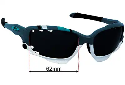 Oakley Racing Jacket OO9171 (Vented) Replacement Lenses 62mm wide 