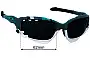 Sunglass Fix Replacement Lenses for Oakley Racing Jacket OO9171 (Vented) - 62mm Wide 