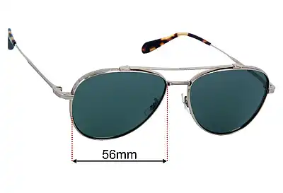 Oliver Peoples OV1266ST Rikson Replacement Lenses 56mm wide 