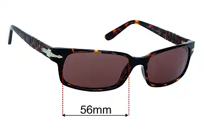 Persol 2721-S Replacement Lenses 56mm wide 