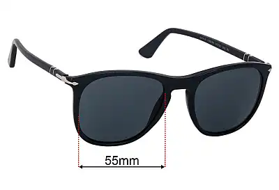 Persol 3314-S Replacement Lenses 55mm wide 