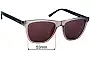Sunglass Fix Ersatzgläser für Police Hot 1 - 53mm Wide 