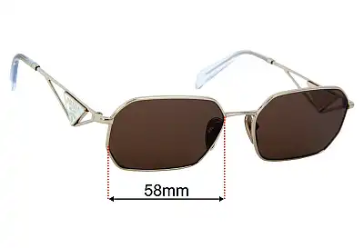 Prada SPRA51 Ersatzgläser 58mm wide 