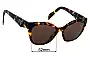 Sunglass Fix Replacement Lenses for Prada VPR20Z - 52mm Wide 