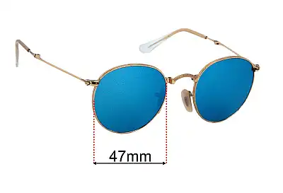 Ray-Ban RB3532 Folding Replacement Lenses 47mm wide 