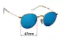 Sunglass Fix Lentes de Repuesto para Ray-Ban RB3532 Folding - 47mm Wide 