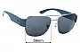 Sunglass Fix Ersatzgläser für Ray-Ban RB3756 - 59mm Wide 