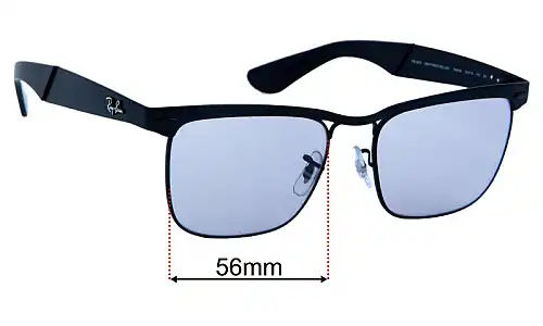 Ray-Ban RB3875 Wayfarer Deluxe Replacement Lenses 56mm wide 