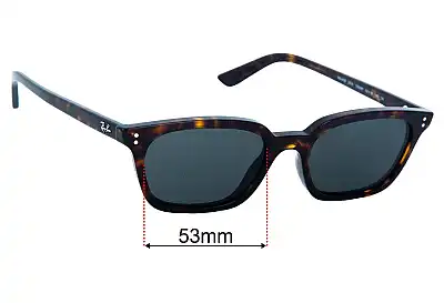 Ray-Ban RB4456 Zaya Replacement Lenses 53mm wide 