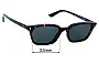 Sunglass Fix Replacement Lenses for Ray-Ban RB4456 Zaya - 53mm Wide 