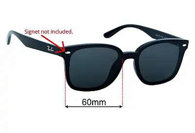 Ray-Ban RB4461D Ersatzgläser 64mm wide 