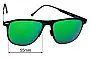 Sunglass Fix Replacement Lenses for ROAV  Maverick - 55mm Wide 