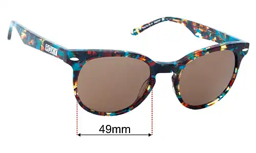 Roxy Sun Rx 25 Replacement Lenses 49mm wide 