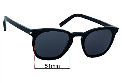 Saint Laurent  SL 28 Replacement Lenses 51mm wide 